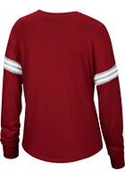 Oklahoma Sooners Womens Cardinal Old School LS Tee