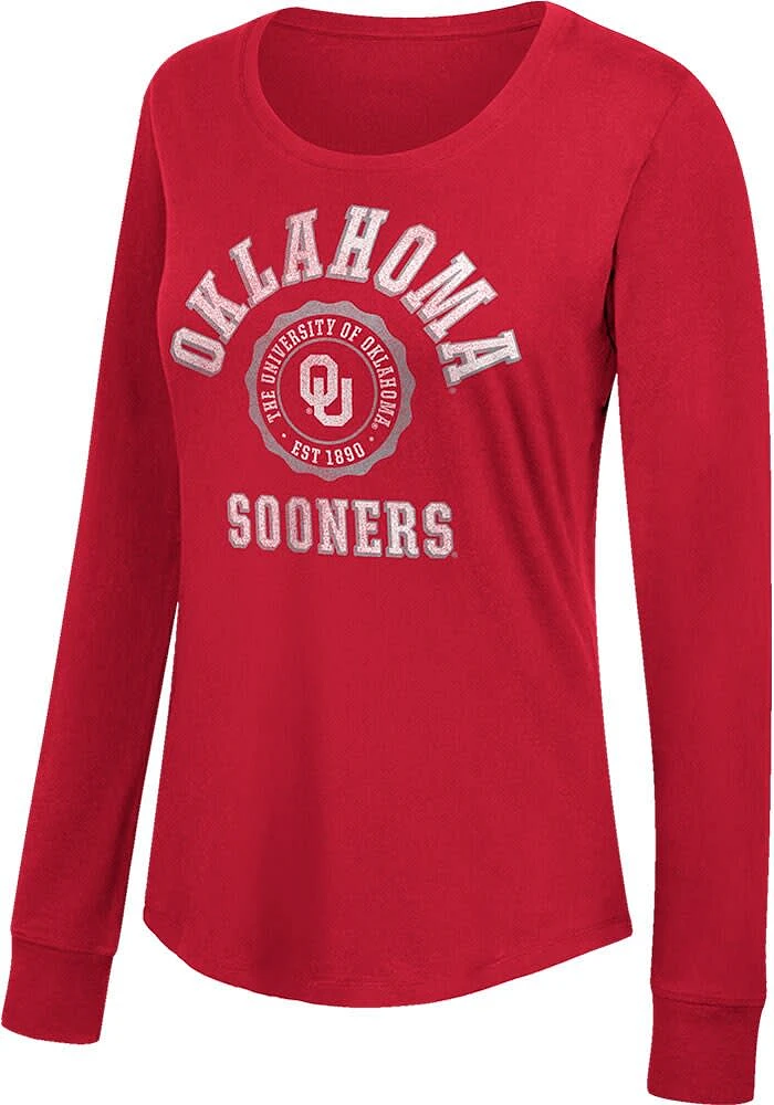 Oklahoma Sooners Womens Cardinal Favorite LS Tee