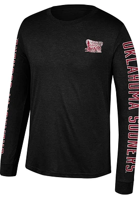 Oklahoma Sooners Black Heritage Long Sleeve Fashion T Shirt