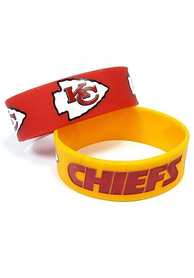 Kansas City Chiefs 2pk Bulky Bands Kids Bracelet