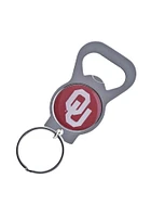 Oklahoma Sooners Bottle Opener Design Keychain - Crimson