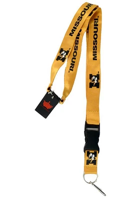 Missouri Tigers Gold Buckle Lanyard - Gold