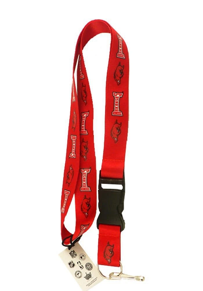 Arkansas Razorbacks Red Buckle Lanyard - Red