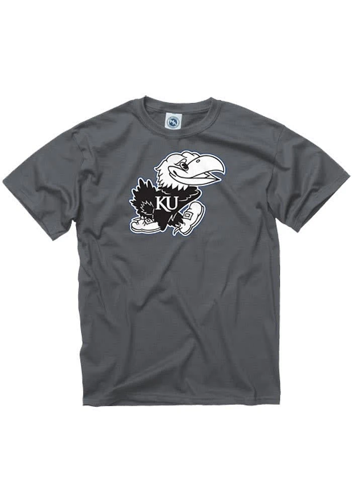 Kansas Jayhawks Charcoal Shade Short Sleeve T Shirt