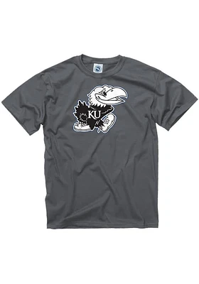 Kansas Jayhawks Charcoal Shade Short Sleeve T Shirt