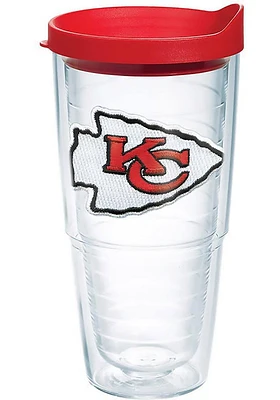 Kansas City Chiefs 24oz Clear Tumbler - Red