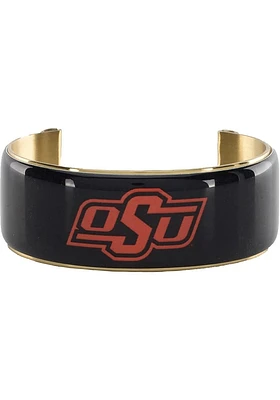 Oklahoma State Cowboys Art Deco 1 Inch Cuff Womens Bracelet