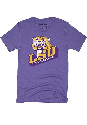 Homefield LSU Tigers Purple Retro Tiger Short Sleeve Fashion T Shirt