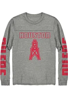 Junk Food Clothing Houston Oilers Grey Thermal Long Sleeve Fashion T Shirt