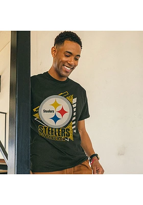 Junk Food Clothing Pittsburgh Steelers Black Core Short Sleeve T Shirt