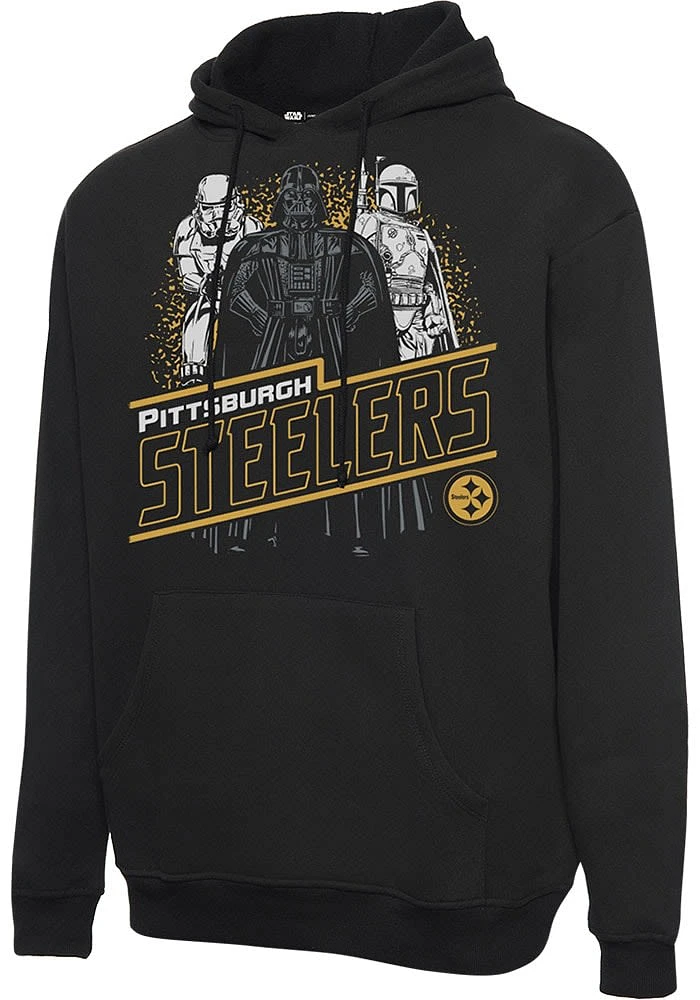 Junk Food Clothing Pittsburgh Steelers Mens Black STAR WARS EMPIRE Fashion Hood