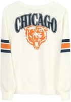 Junk Food Clothing Chicago Bears Womens White Kickoff Crew Sweatshirt