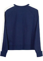 Junk Food Clothing Chicago Bears Womens Navy Blue Overtime Crew Sweatshirt