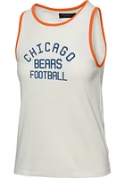 Junk Food Clothing Chicago Bears Womens White Binding Tank Top