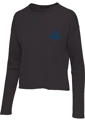 Junk Food Clothing Indianapolis Colts Womens Black Pocket Thermal LS Tee