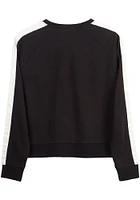 Junk Food Clothing Pittsburgh Steelers Womens Black Overtime Crew Sweatshirt