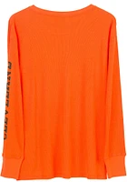 Junk Food Clothing Cleveland Browns Womens Orange Time Out LS Tee