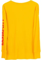 Junk Food Clothing Kansas City Chiefs Womens Gold Time Out LS Tee