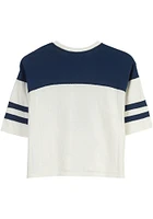 Junk Food Clothing Chicago Bears Womens White Hail Mary Short Sleeve T-Shirt