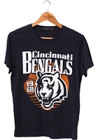 Junk Food Clothing Cincinnati Bengals Womens Black Sunset Short Sleeve T-Shirt