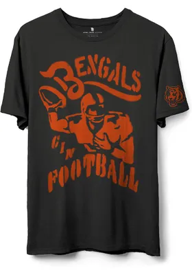 Junk Food Clothing Cincinnati Bengals Black FRANCHISE Short Sleeve T Shirt