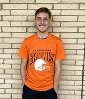 Junk Food Clothing Cleveland Browns Orange BOLD LOGO Short Sleeve T Shirt