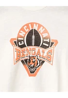 Junk Food Clothing Cincinnati Bengals Womens White Mock Short Sleeve T-Shirt