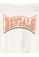 Junk Food Clothing Cincinnati Bengals Womens White Mock Short Sleeve T-Shirt