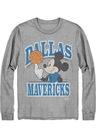 Junk Food Clothing Dallas Mavericks Grey Disney Long Sleeve Fashion T Shirt