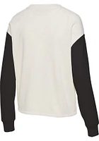 Junk Food Clothing Chicago Bulls Womens White Contrast Crew Sweatshirt