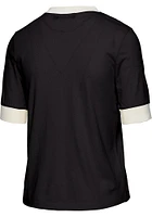 Junk Food Clothing Chicago Bulls Womens Black Ringer Short Sleeve T-Shirt