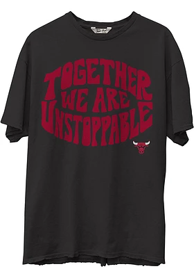 Junk Food Clothing Chicago Bulls Black Positive Energy Short Sleeve Fashion T Shirt