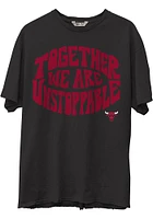 Junk Food Clothing Chicago Bulls Black Positive Energy Short Sleeve Fashion T Shirt