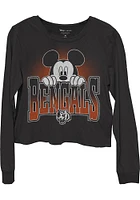 Junk Food Clothing Cincinnati Bengals Womens Black Mickey LS Tee