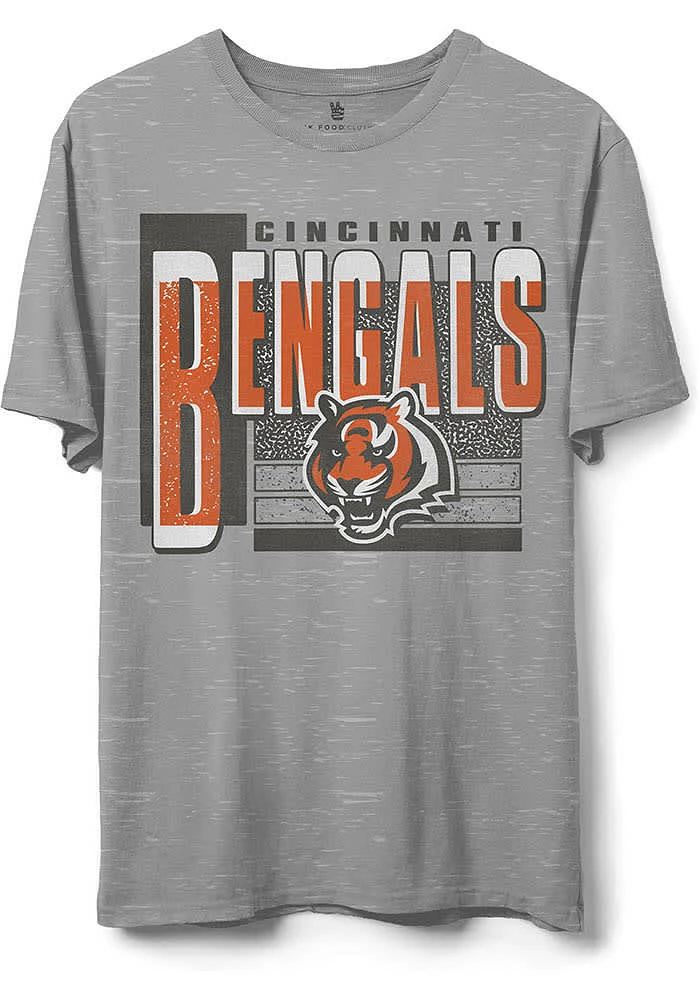 Junk Food Clothing Cincinnati Bengals Grey Complete Short Sleeve T Shirt