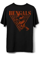 Junk Food Clothing Cincinnati Bengals Black Drive Short Sleeve T Shirt