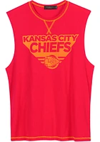 Junk Food Clothing Kansas City Chiefs Mens Red FIRST DOWN Short Sleeve Tank Top