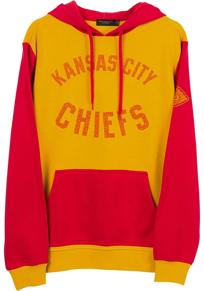 Junk Food Clothing Kansas City Chiefs Mens Red GOAL LINE Fashion Hood
