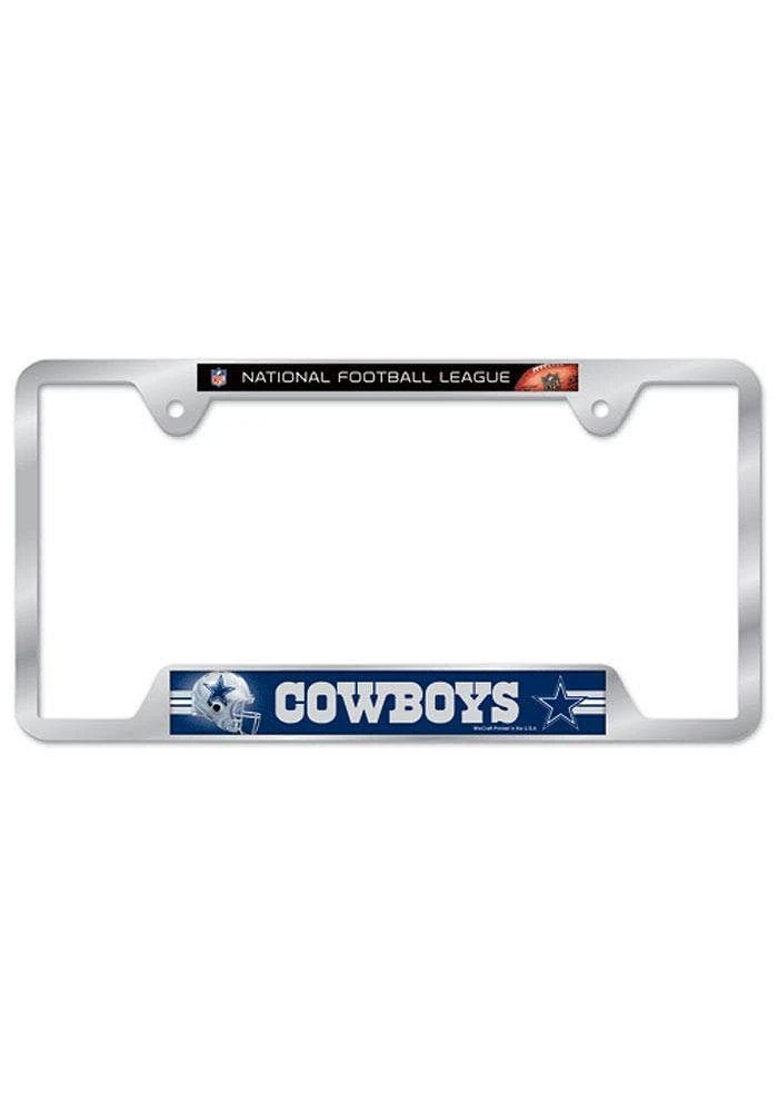 Dallas Cowboys Chrome License Plate Frame - Silver