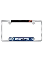 Dallas Cowboys Chrome License Plate Frame - Silver