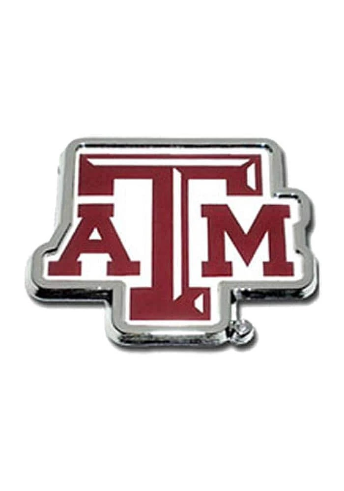 Texas A&M Aggies Domed Car Emblem - Maroon