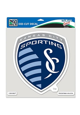 Sporting Kansas City 8x8 Perfect Cut Auto Decal - Blue