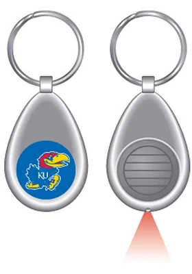 Kansas Jayhawks Red Light Up Keychain - Grey