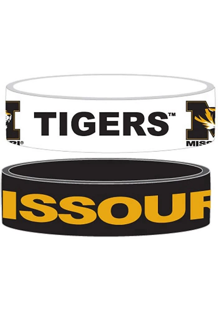Missouri Tigers 2pk Bulky Bands Kids Bracelet