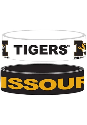 Missouri Tigers 2pk Bulky Bands Kids Bracelet
