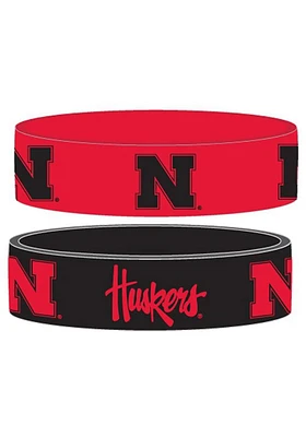 Nebraska Cornhuskers 2pk Bulky Bands Kids Bracelet