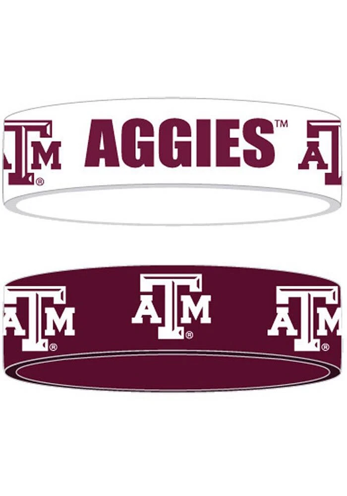 Texas A&M Aggies 2pk Bulky Bands Kids Bracelet
