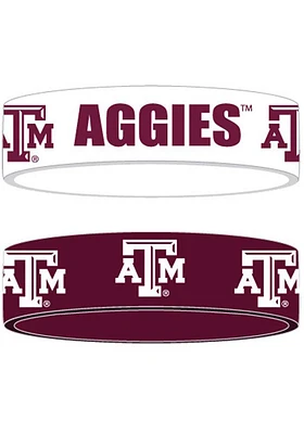 Texas A&M Aggies 2pk Bulky Bands Kids Bracelet
