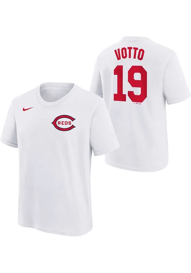 Joey Votto Cincinnati Reds Youth White Iowa Field Of Dreams NN Player Tee