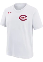 Joey Votto Cincinnati Reds Youth White Iowa Field Of Dreams NN Player Tee